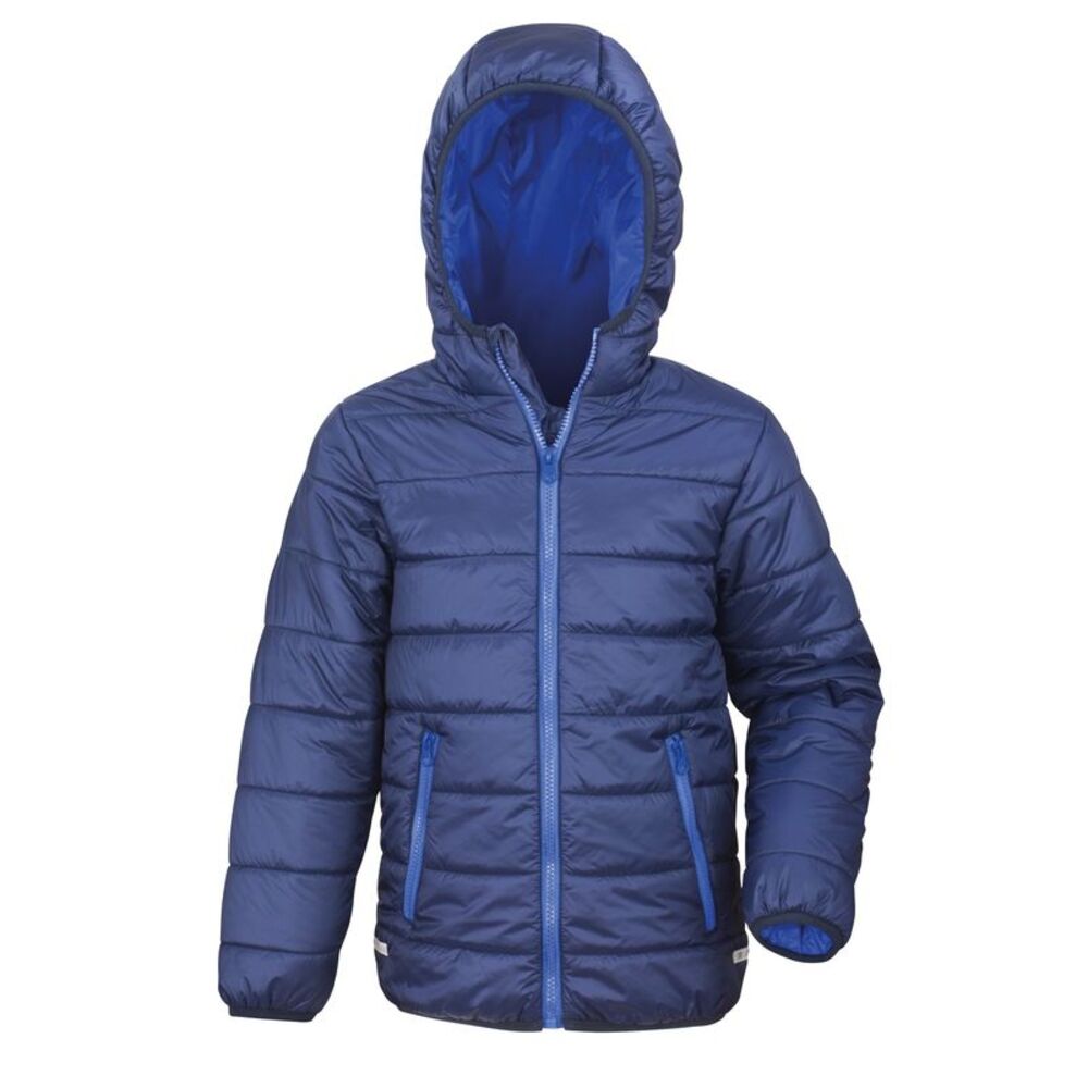 Result Core Childrens/Kids Junior Padded Showerproof & Windproof Jacket / Navy/R
